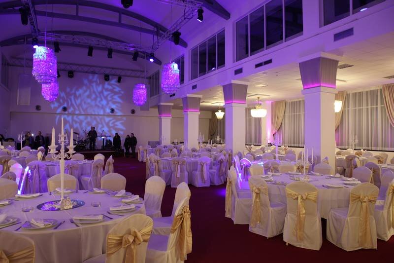 Ljubičasta rasvjeta luksuzna sala za vjenčanje GOBO projekcija